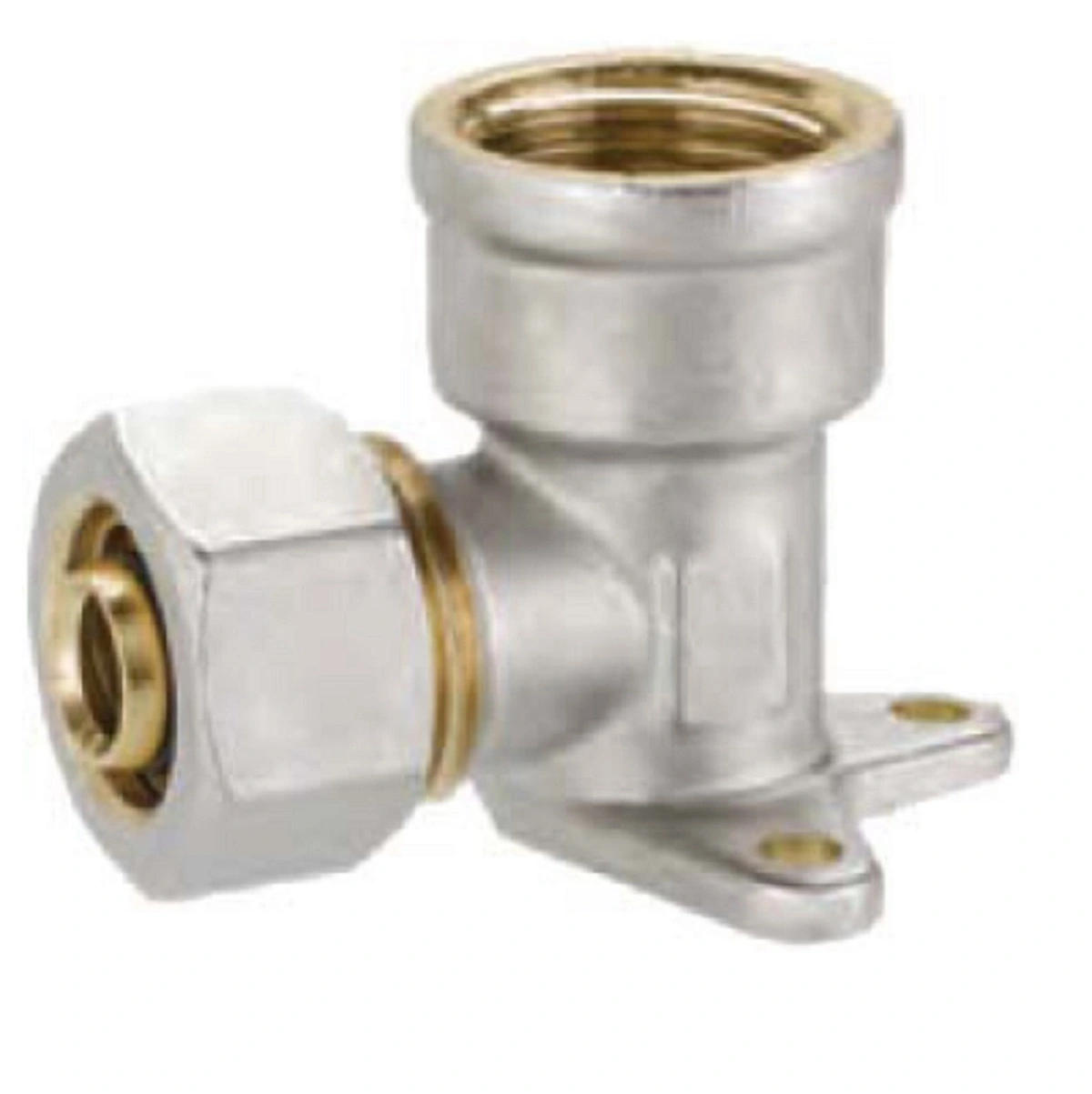 Cotovelo Femea Com Flange Agua Eco 16x1/2" Kit Com 20 Unidades