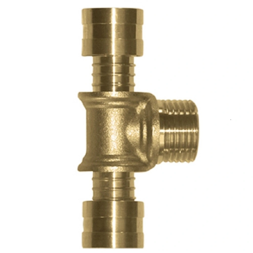 Tê Rosca Central Macho Pex Água 16x1/2x16 Kit C/ 2 - Emmeti