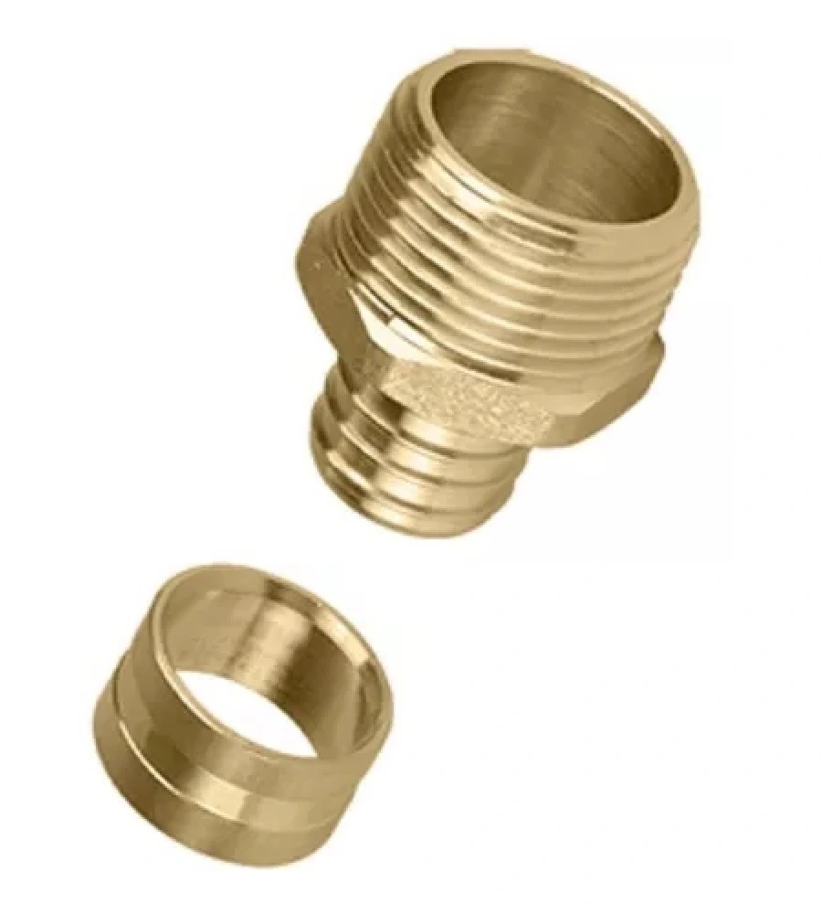 Conector Fixa Macho Pex Água 20x1/2" Kit C/ 4 - Emmeti