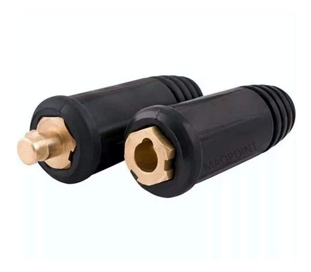 Kit - 1 Conector Engate Rápido 13mm Macho Para Cabo + 1 Conector Engate Rápido 13mm Fêmea Para Cabo