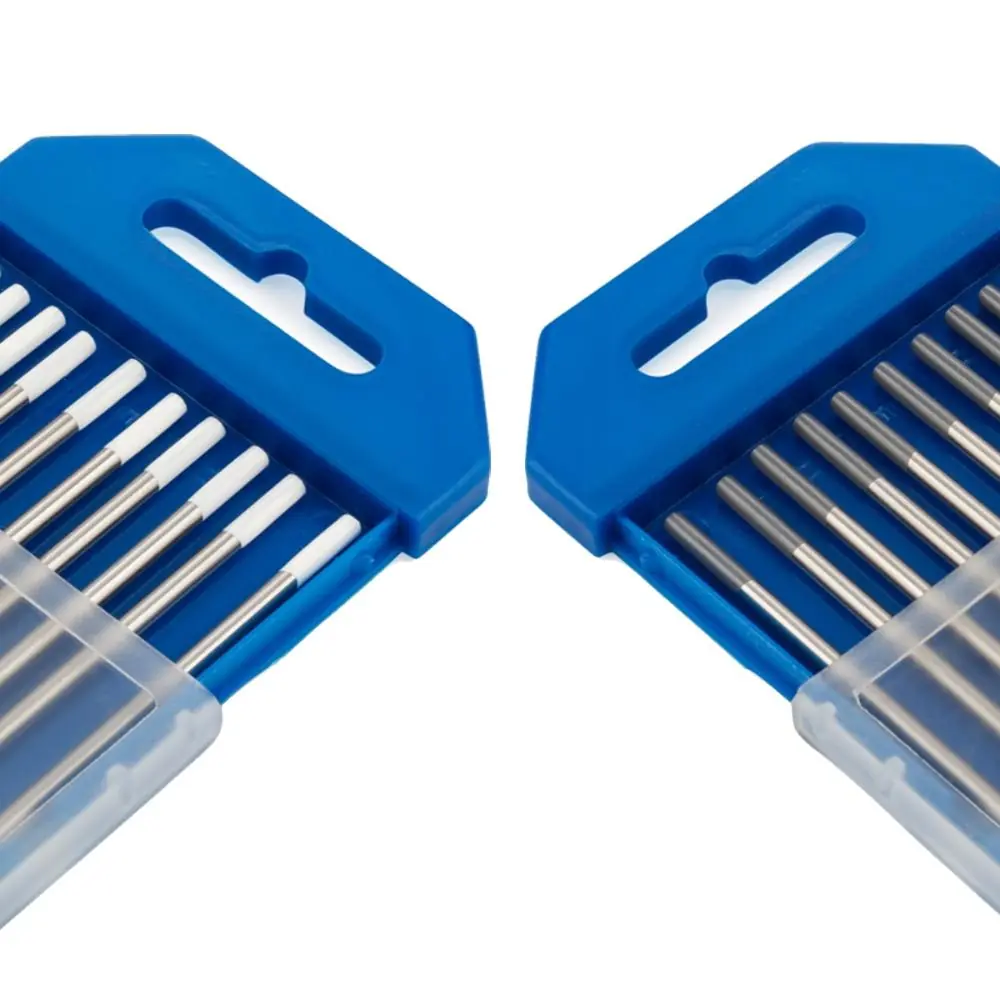 Kit 1 Tungstênio 0,8% Zircônio Ponta Branca 1,6mm/2,4mm + 1 Tungstênio 2% Cério Ponta Cinza 1,6mm/2,4mm