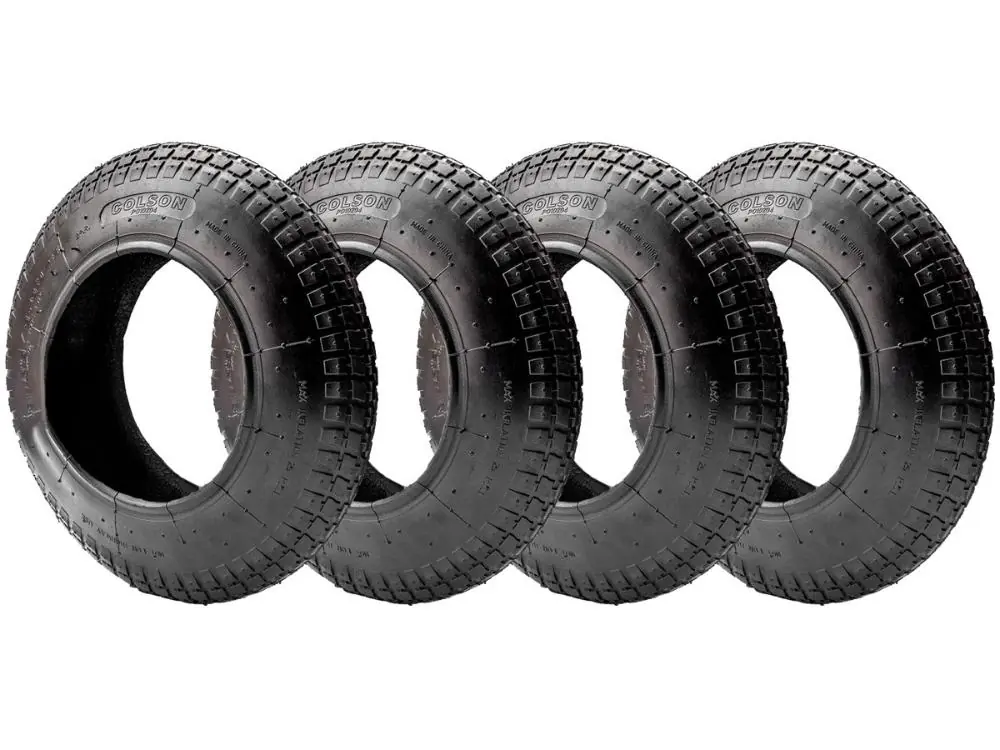 Kit 4 Pneu 3.25-8 Para Carriola Carrinho De Mão Mini Veiculos - Colson - 6357