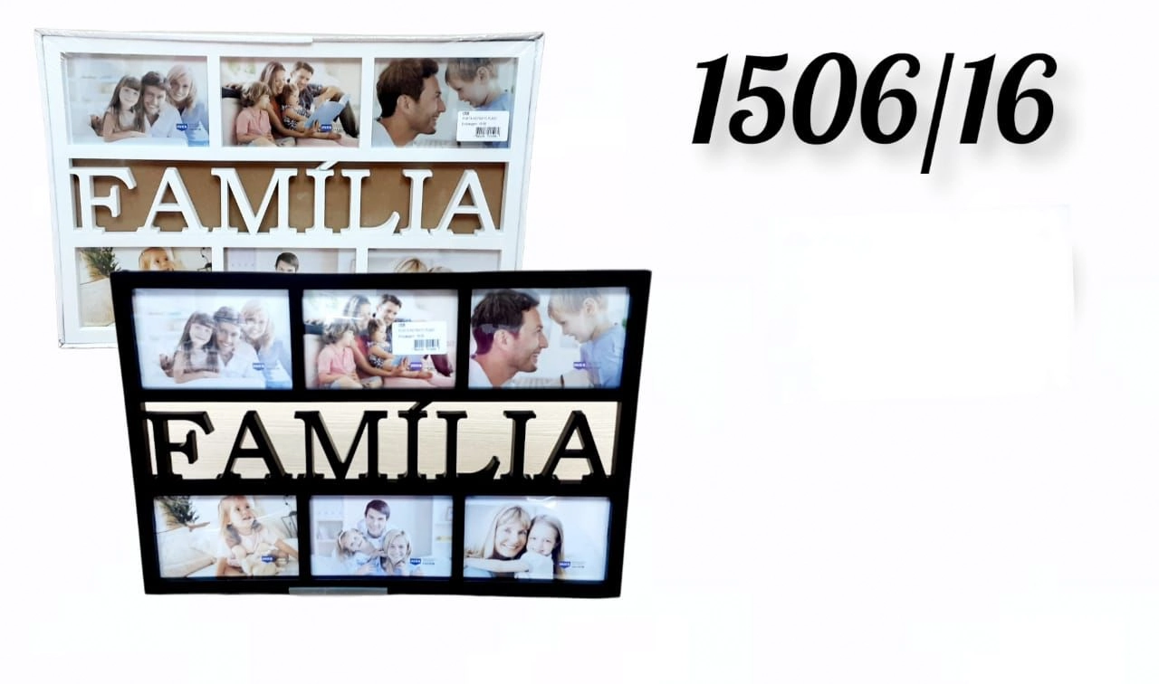 Porta Retrato Plastico Familia 6 Fotos 15x10cm/1506/sutt