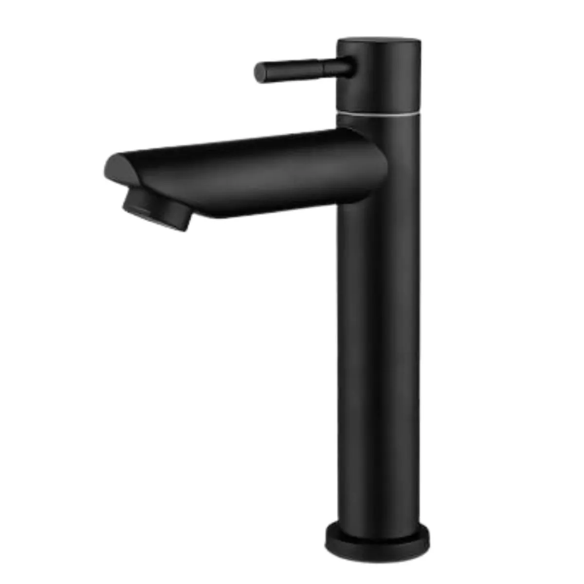 Torneira Banheiro Lavabo Inox 304 Preta Fosco Curta Baixa 1/4 Volta Não Enferruja