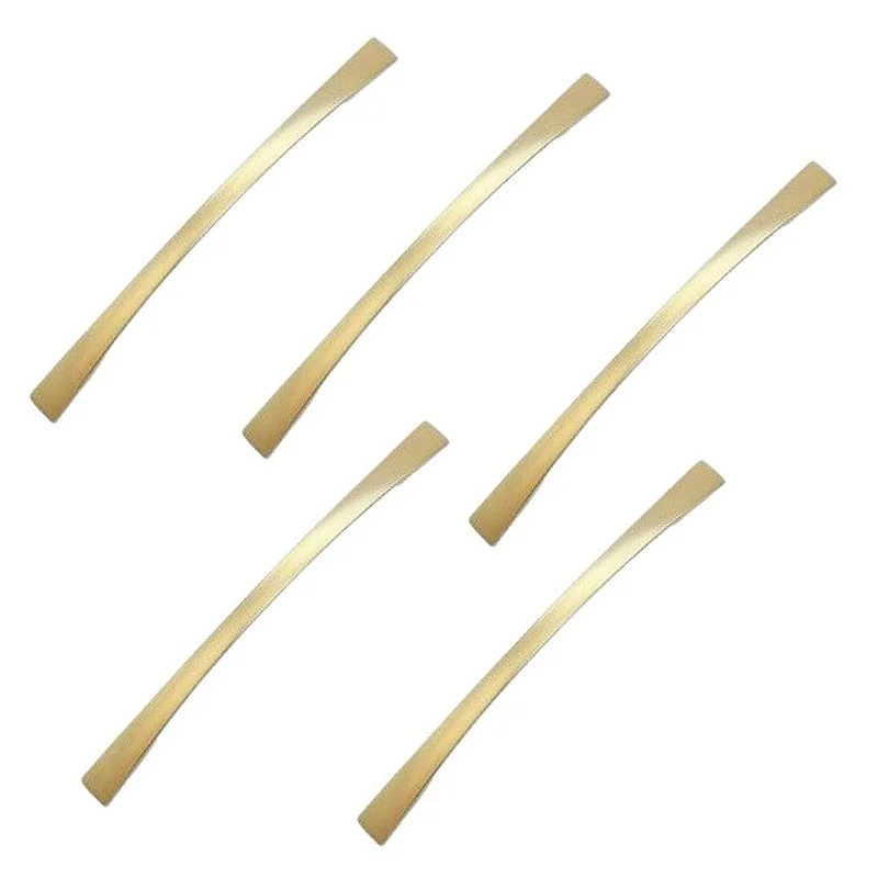 Kit 5 Puxador Dourado 2092 Italy Line Metal 96mm
