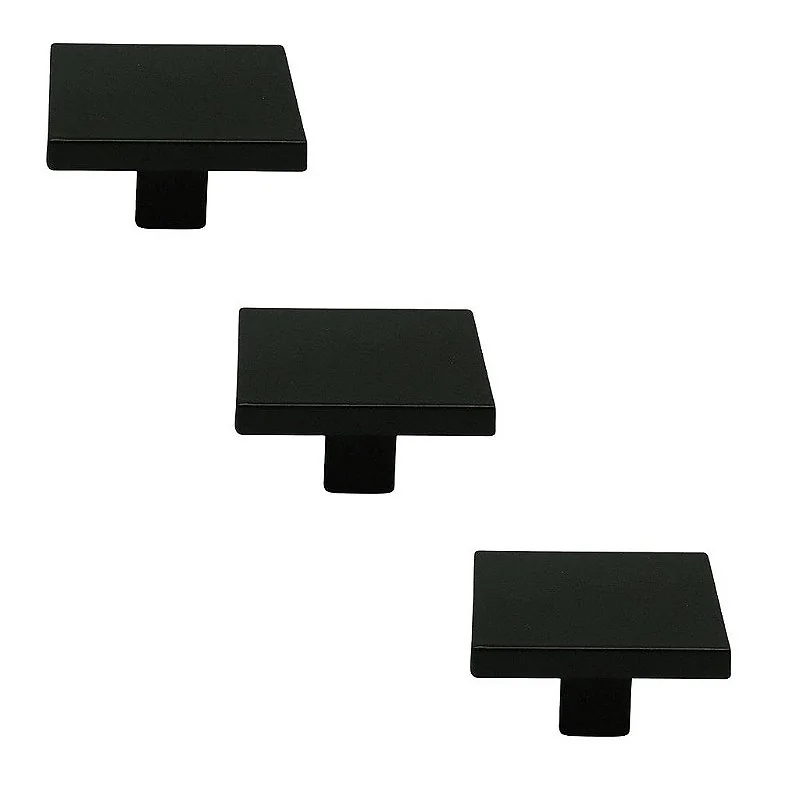 Kit 3 Puxador Italy Line Preto Il2248 Metal 035mm