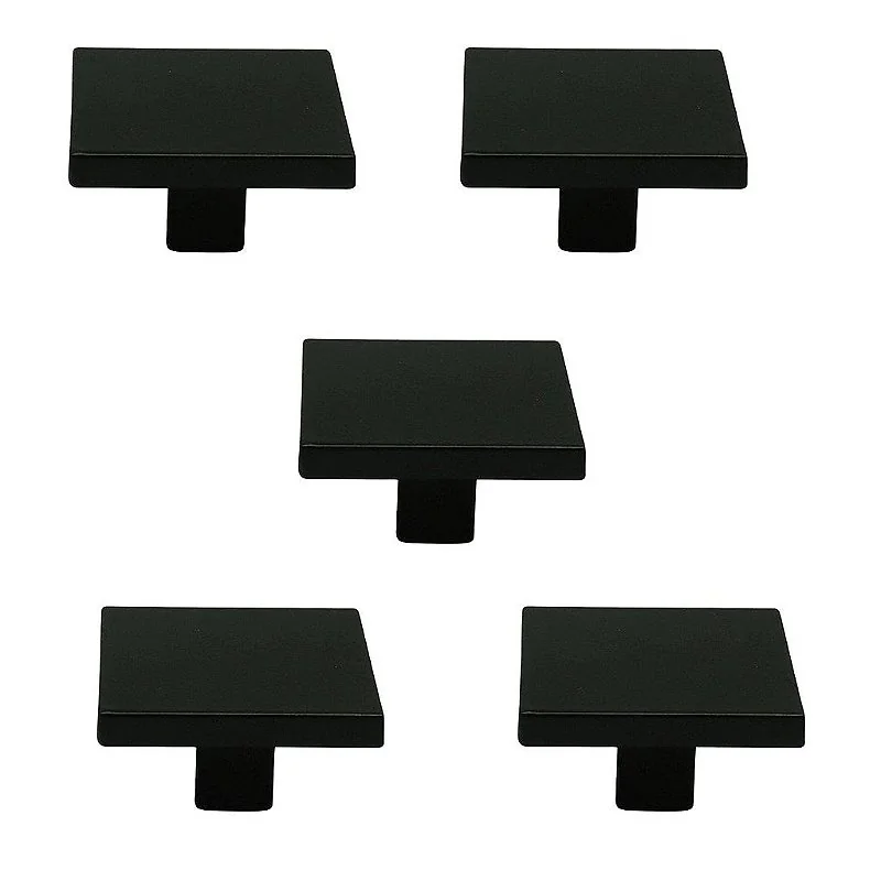 Kit 5 Puxador Italy Line Preto Il2248 Metal 035mm