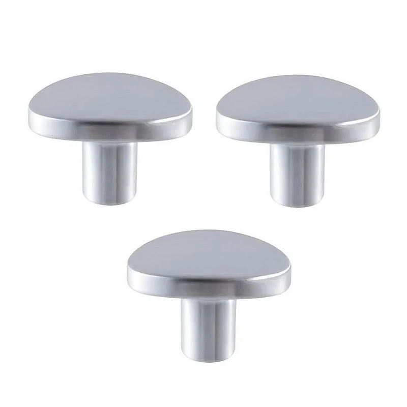 Kit 3 Puxador Beetle Zen Cromado Zp5403.1 Ponto Brilho