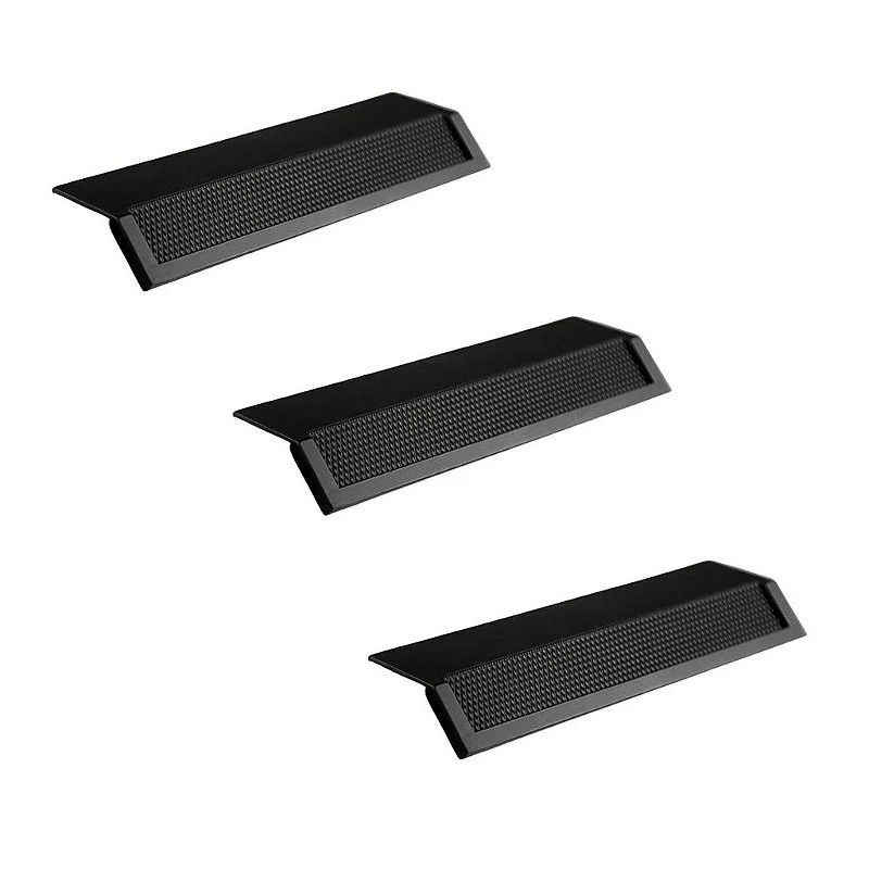 Kit 3 Puxador Moveis Citizen 45 Graus G Preto Fosco Zen