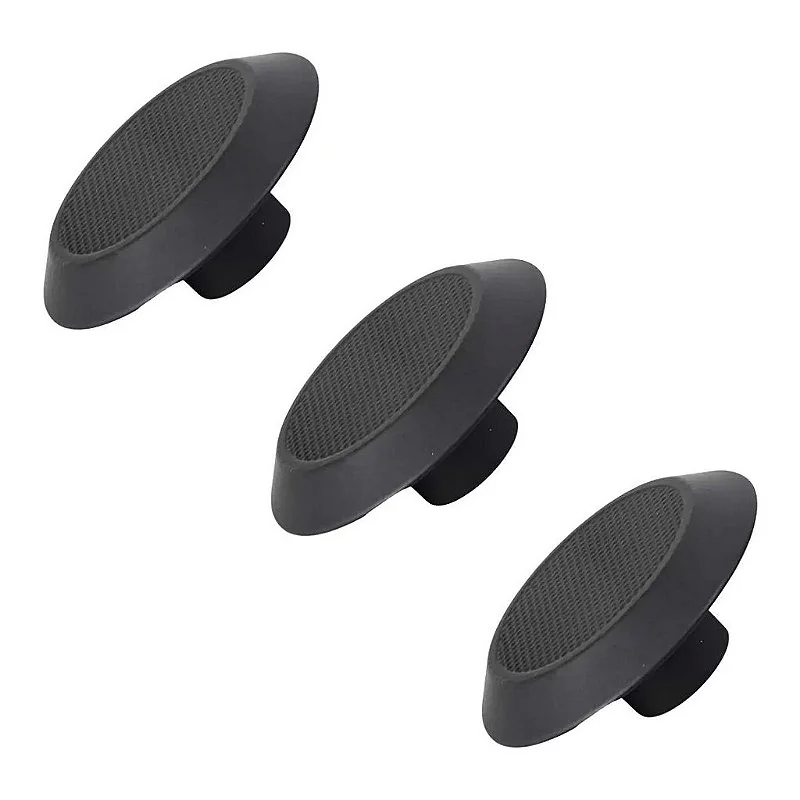 Kit 3 Puxador Para Moveis Ponto Disk G Preto Fosco Zen