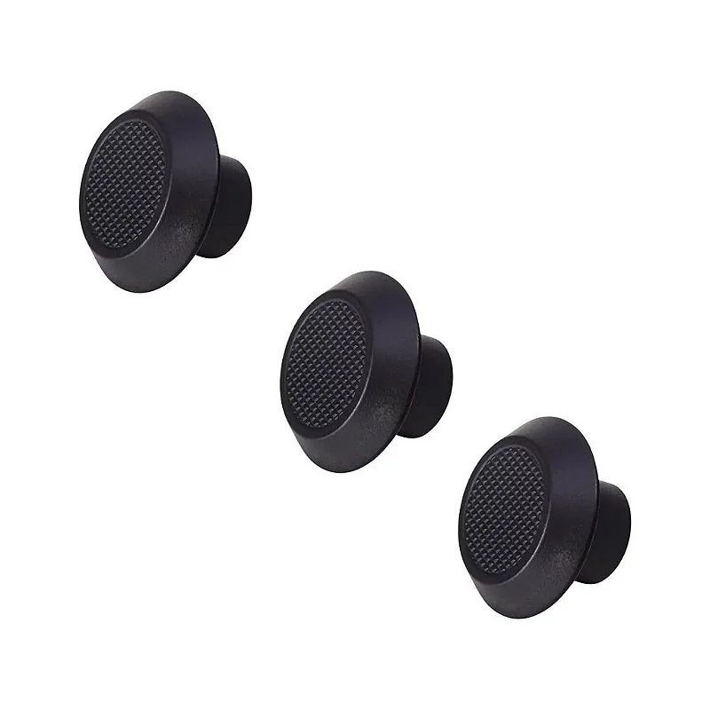Kit 3 Puxador Para Moveis Ponto Disk P Preto Fosco Zen