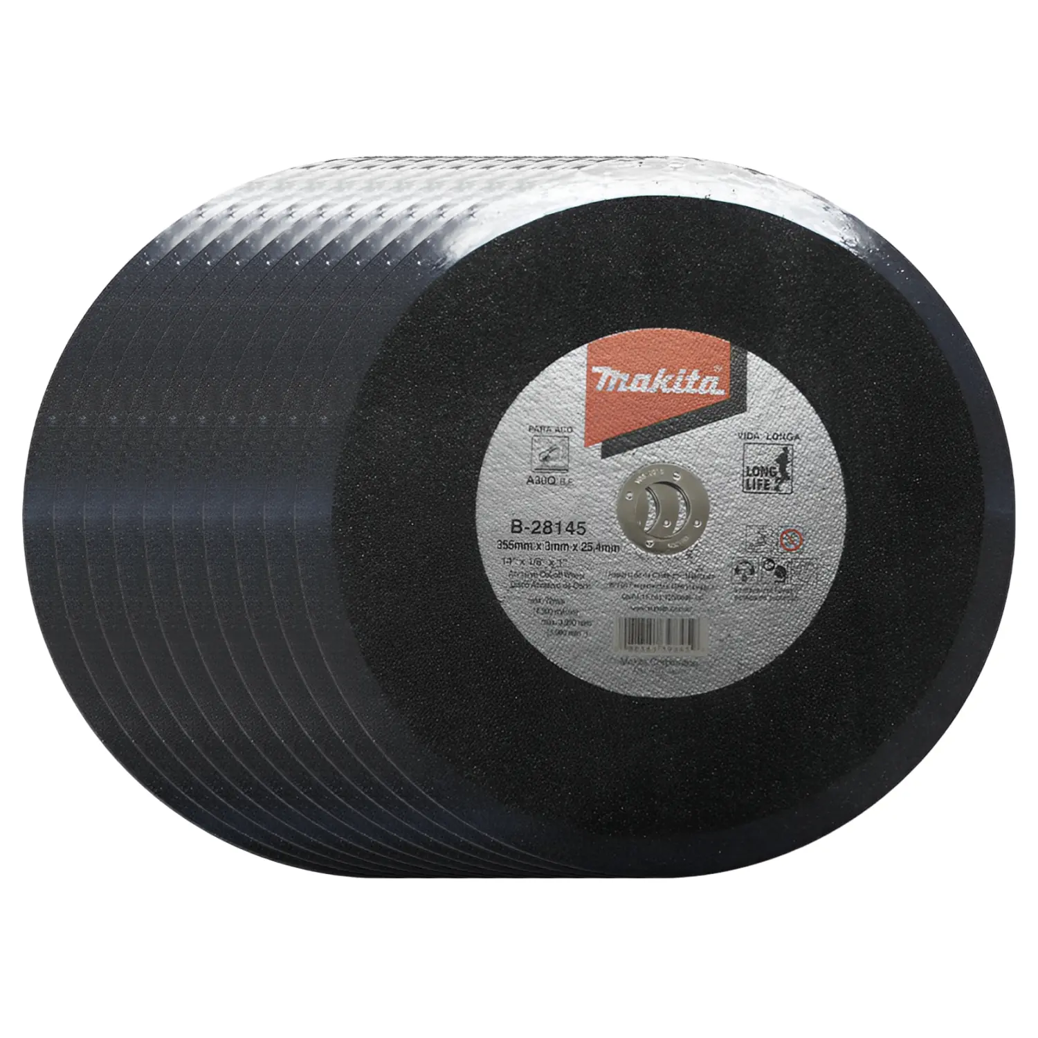 Disco De Corte 355x3.0x25mm Para Aço Makita B-28145 - 10 Unidades