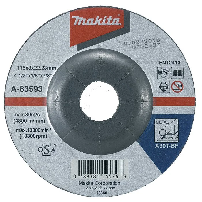Disco De Corte/desbaste Para Aço 115mm Makita A-83593 - 10 Unidades