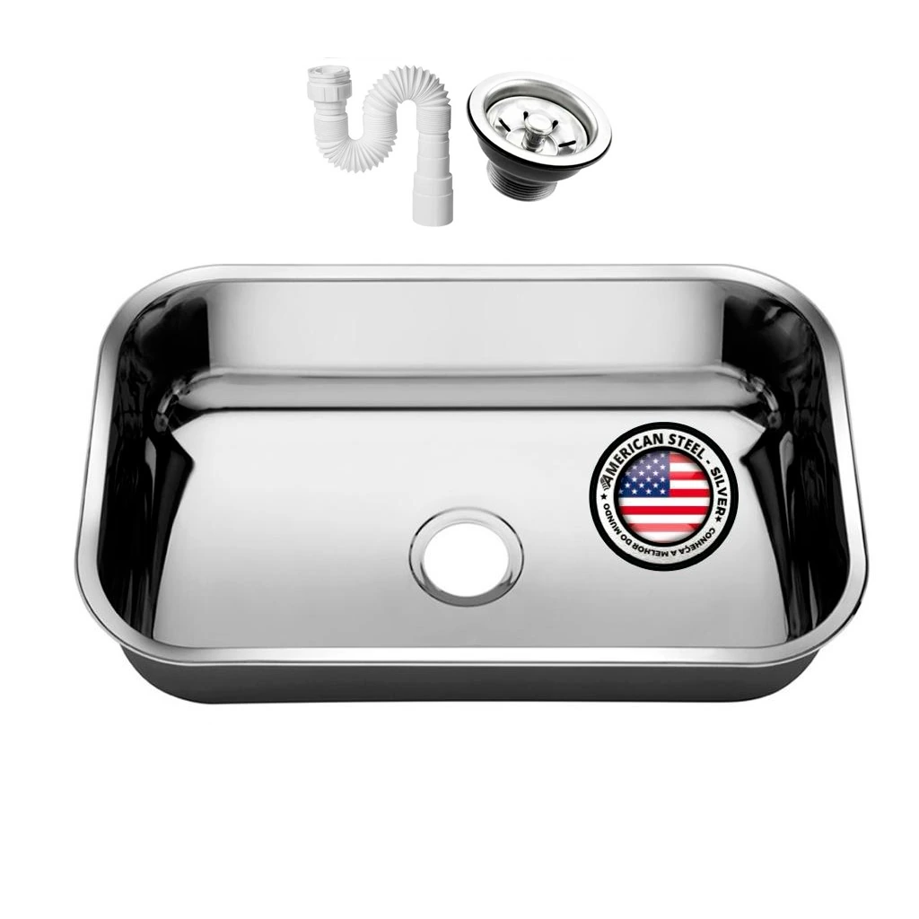 Cuba Pia Numero 2 Cozinha Inox 56x34x17 + Válvula