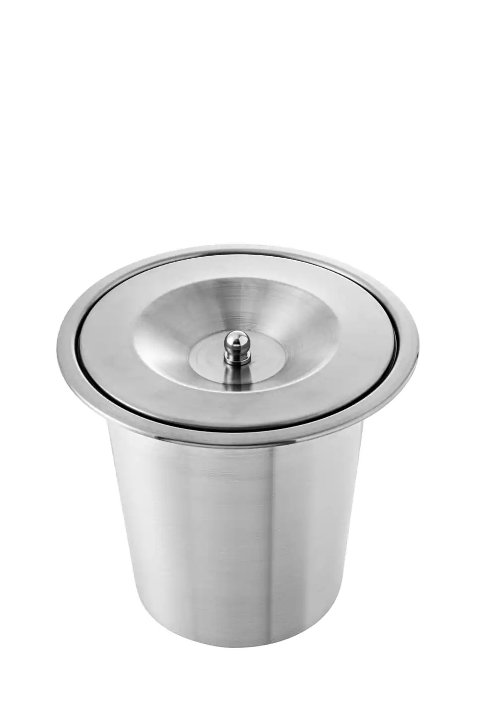 Lixeira Pia Cozinha Embutir Granito Em Inox Não Enferruja 5l