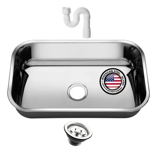Cuba Pia Numero 2 Cozinha Inox 56x34x17 + Válvula