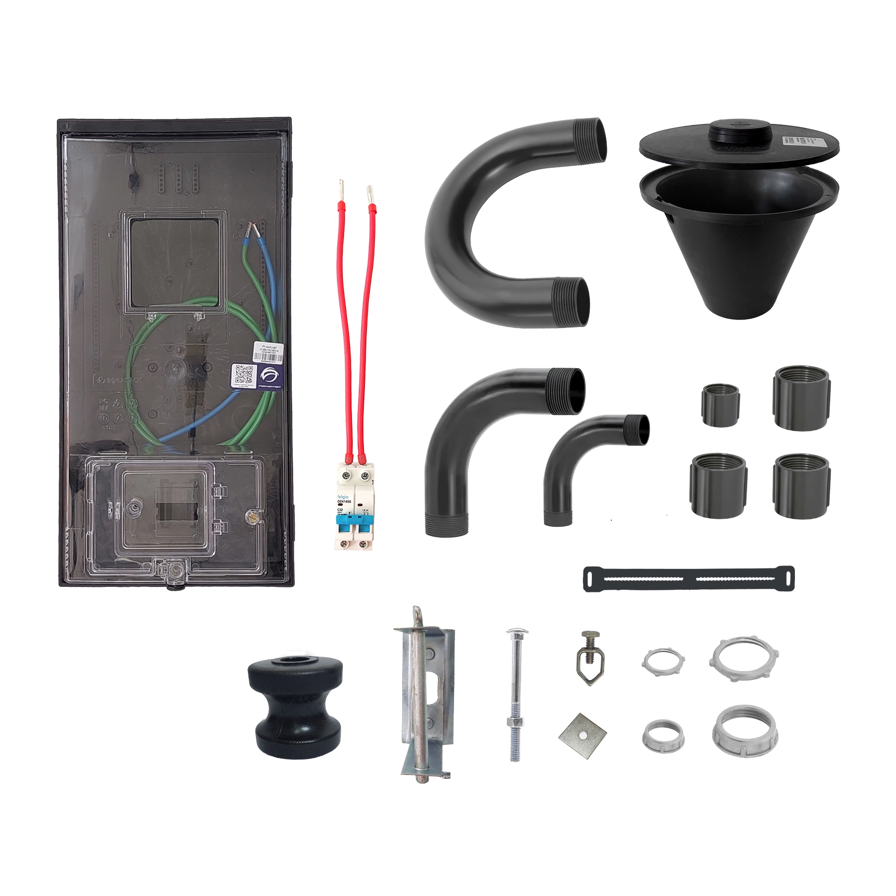 Kit Caixa de Medição Bifásico 1 Caixa BRL0884 Padrão Forte