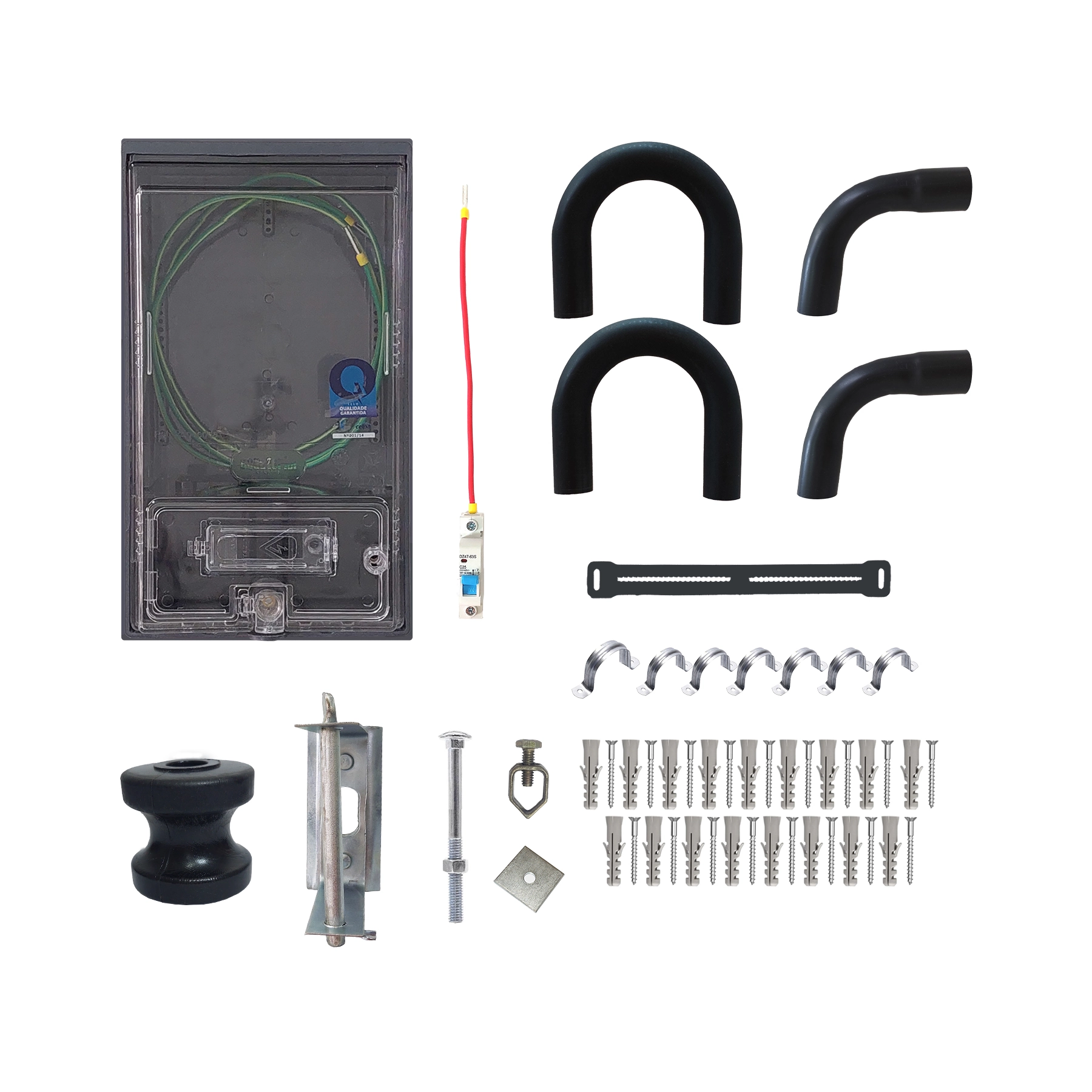 Kit Caixa de Medição Monofásico 1 Caixa MRL2008S Padrão Forte