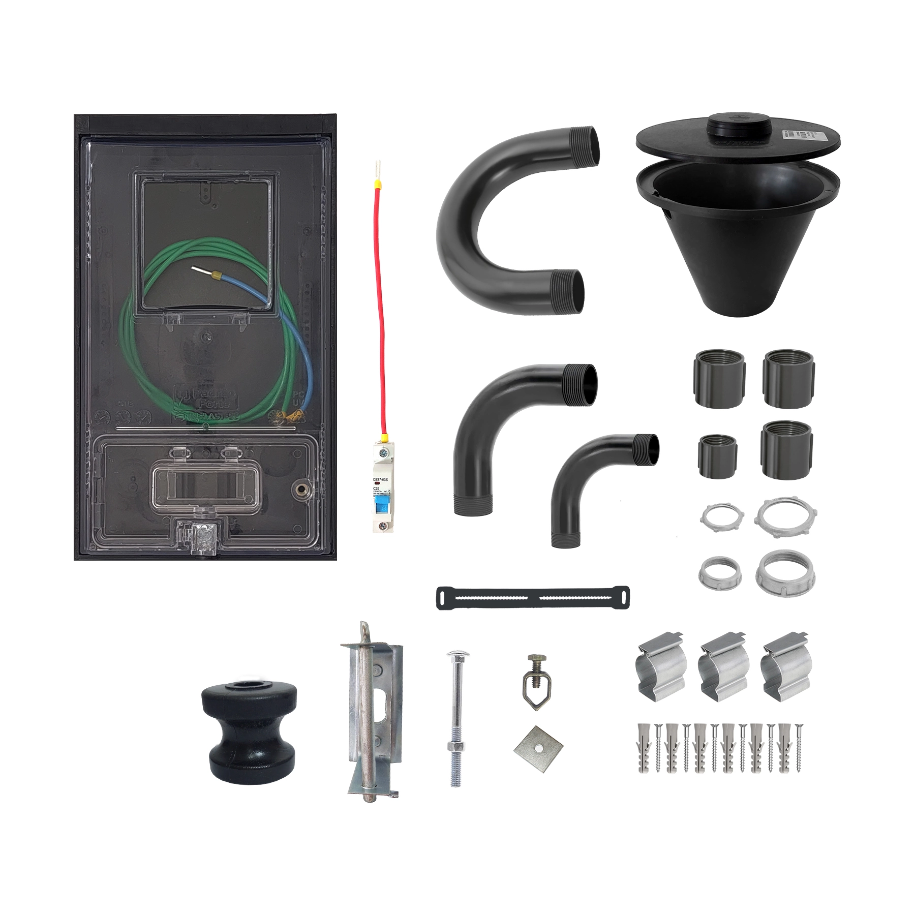 Kit Caixa de Medição Monofásico 1 Caixa MRL0892 Padrão Forte