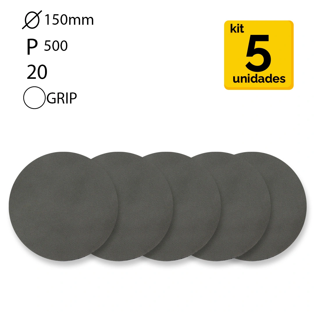Kit Disco De Lixa Abralon 6 / 150mm 500 Mirka - 5 Unidades