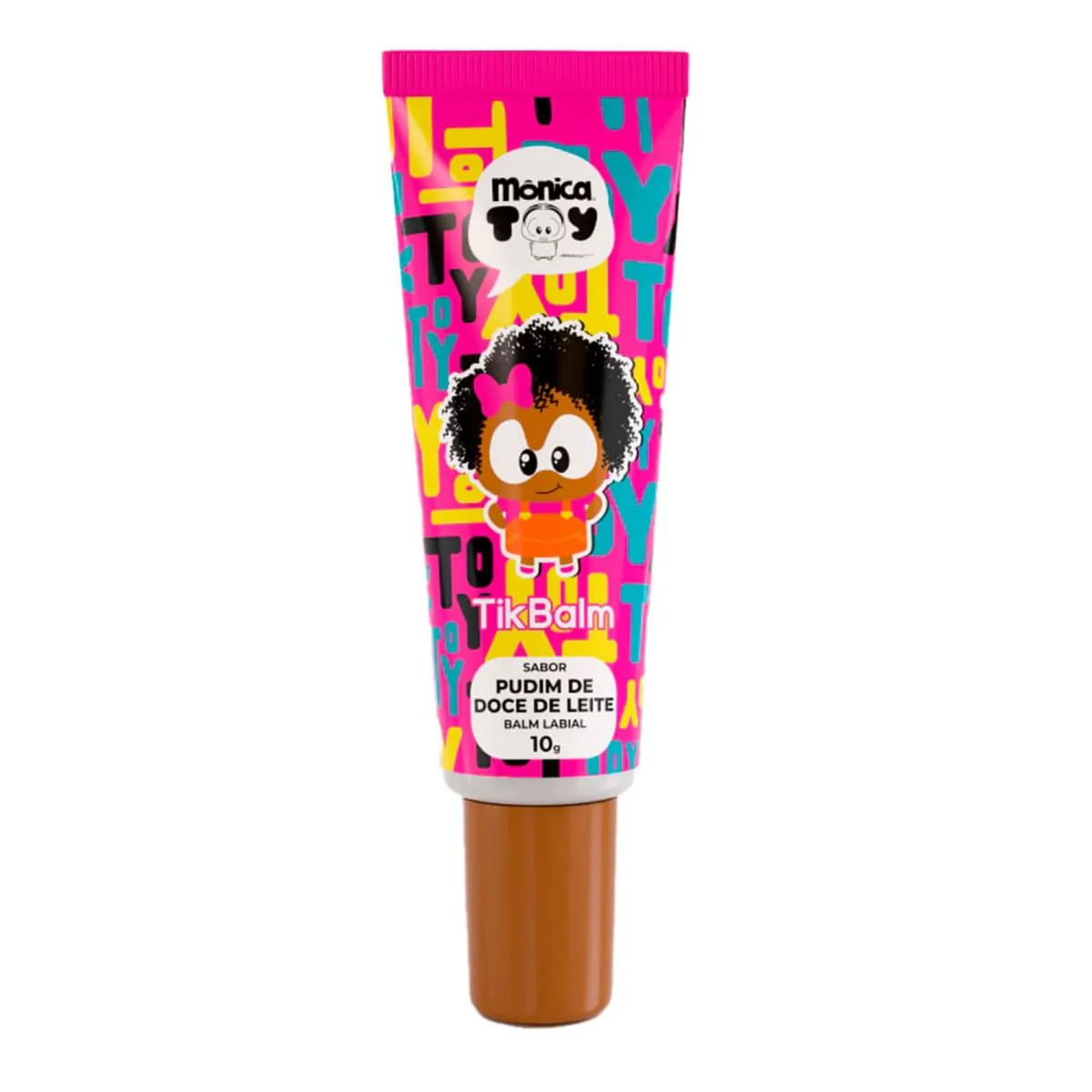 Tik Balm Monica Toy Pudim Doce de Leite - Balm Labial 10g - Tik Balm Monica Toy Pudim Doce de Leite