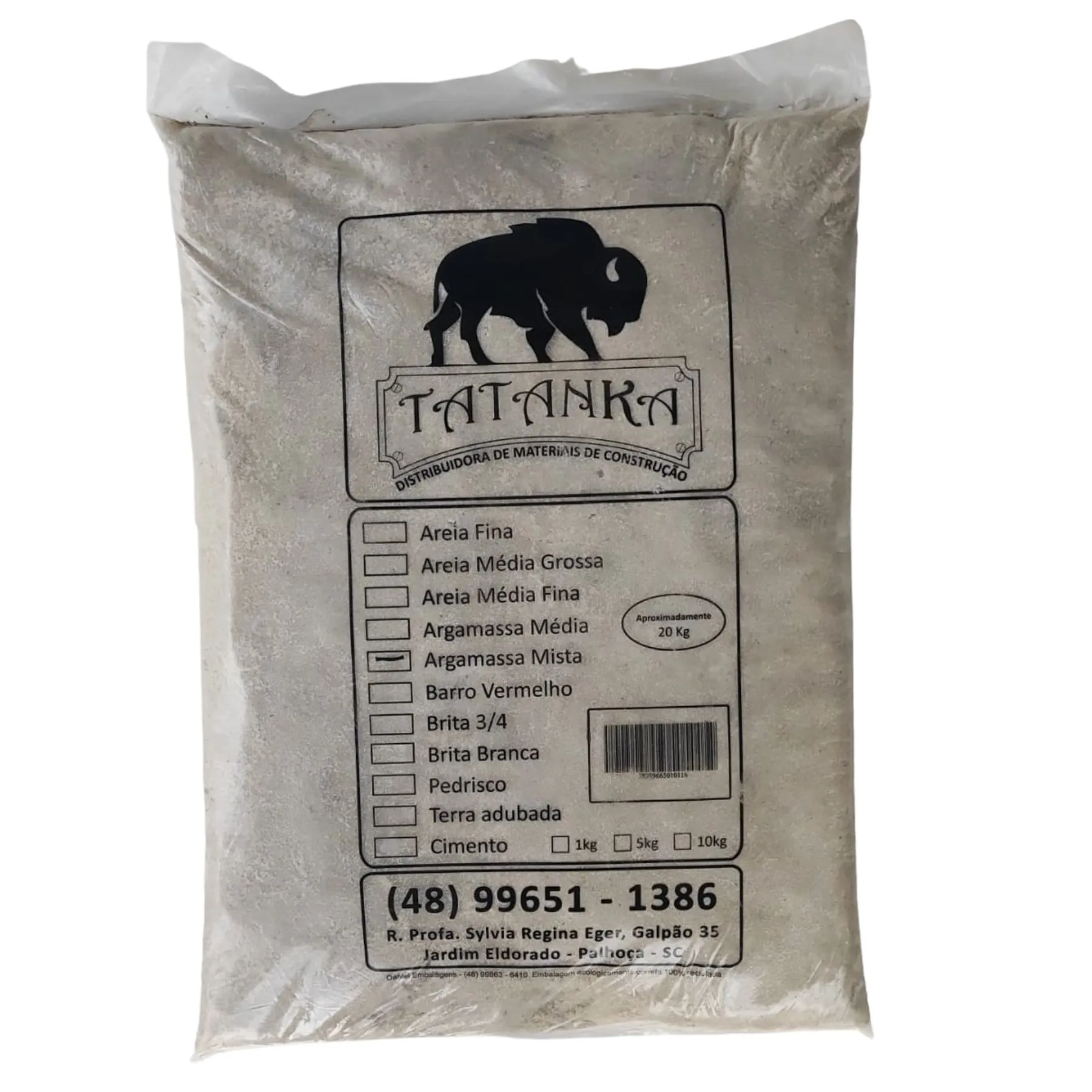 Areia Média Fina 20kg Tatanka