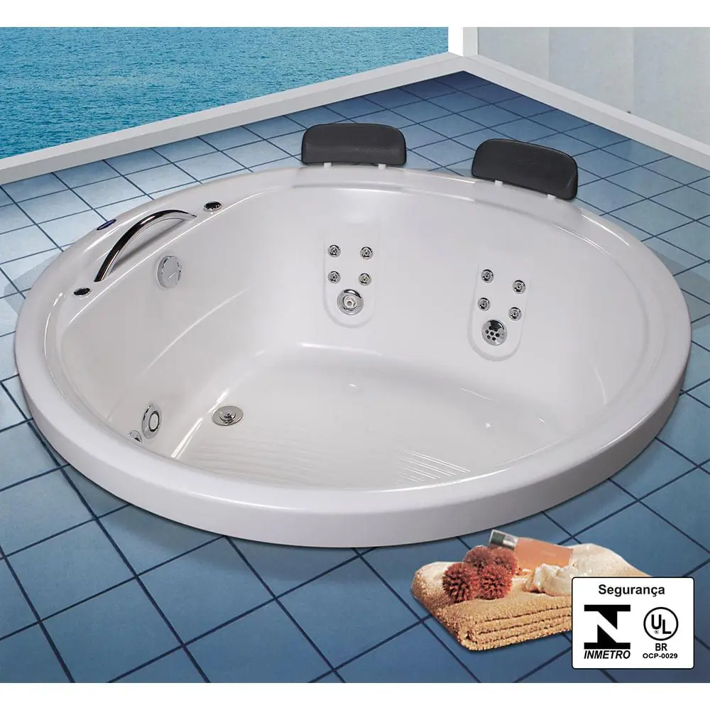 Banheira Málaga Slim 140x140x50 P Gel Coat Albacete
