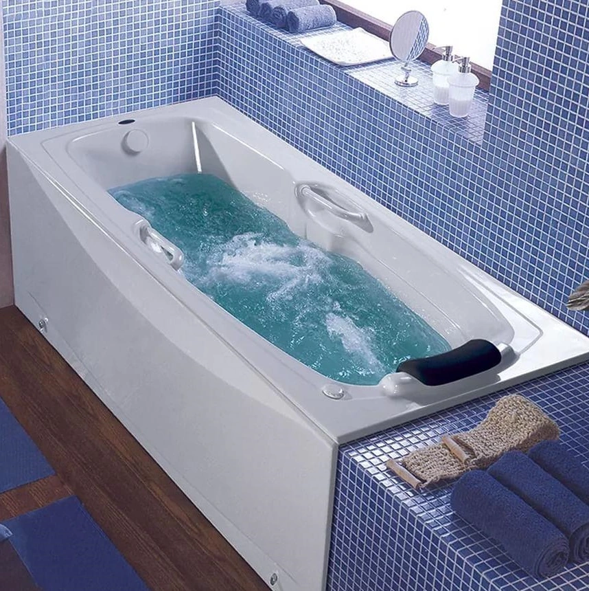 Banheira Almeria Slim 140x90x45 Pp Acrílico Albacete
