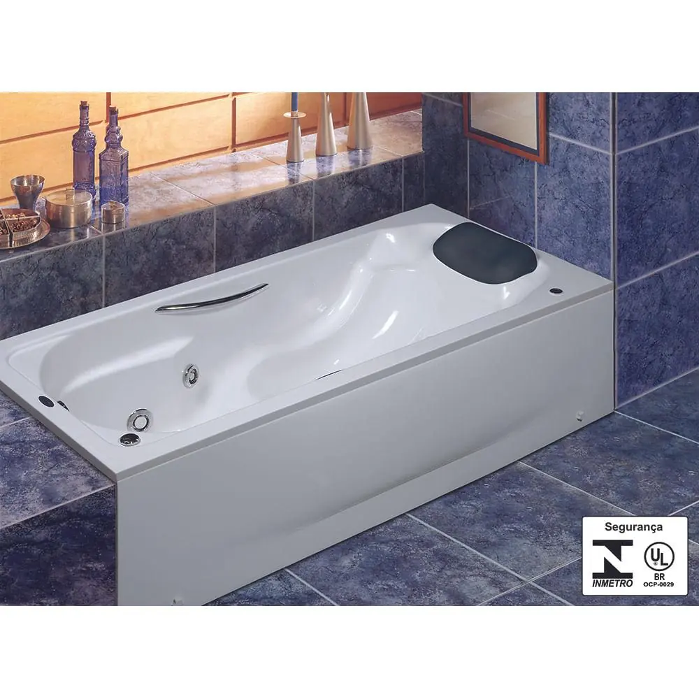Banheira Siesta Slim 180x88x48 Acrílico Albacete