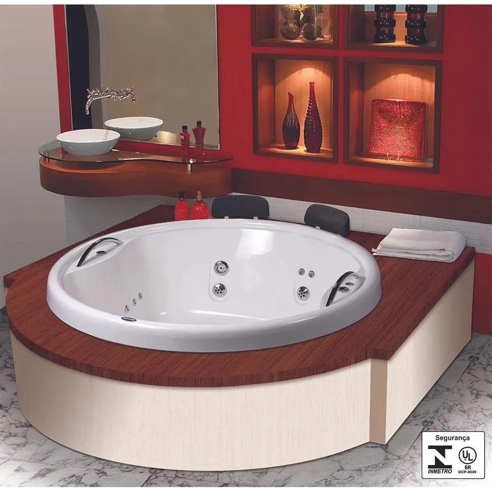 Banheira Sevilla Slim 160x160x56 Gel Coat Albacete