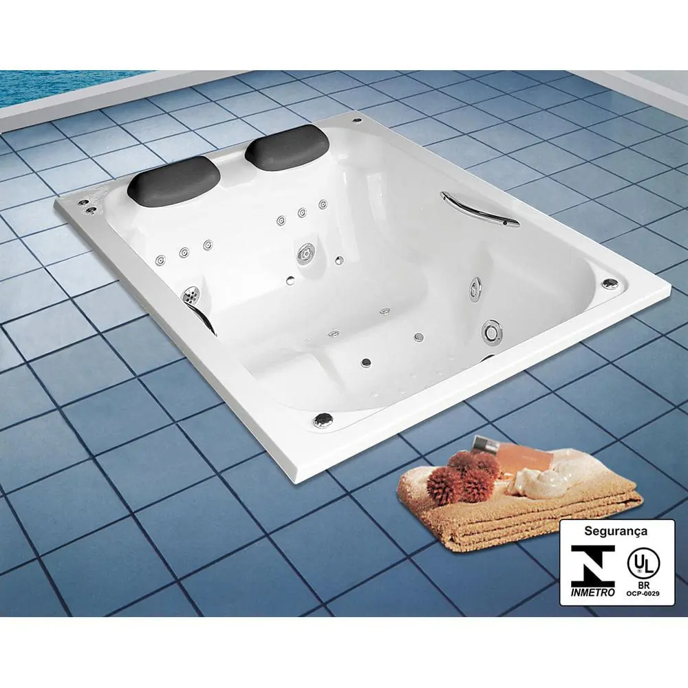 Banheira Siesta Dupla Master 180x140x48 Gel Coat Albacete