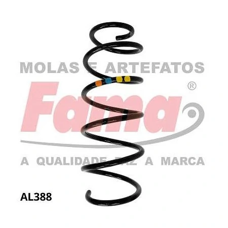 Mola de Suspensão Dianteira FIAT PALIO sem Ar-condicionado - FAMA AL389