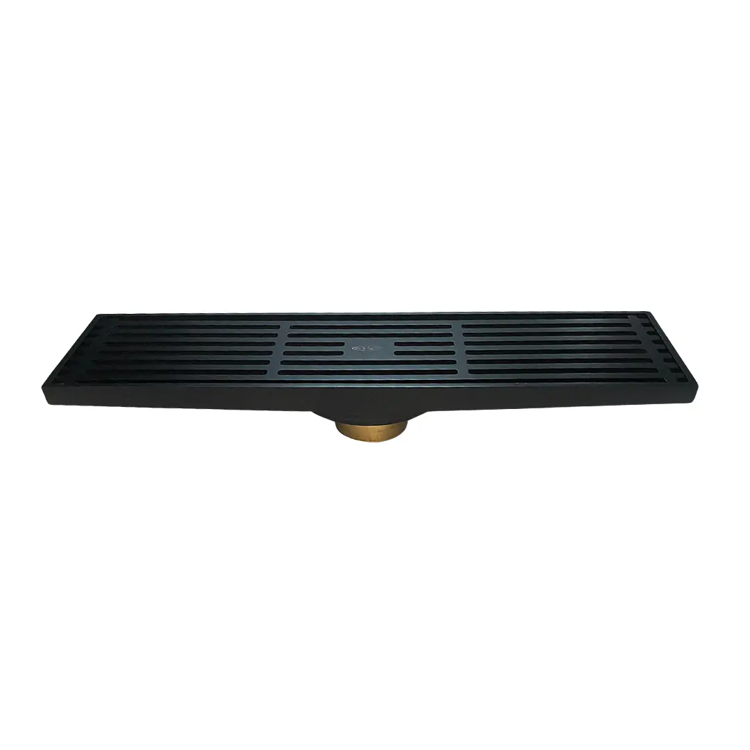 Ralo de Chão Vintage Retrô 100% Metal 30x8cm Preto