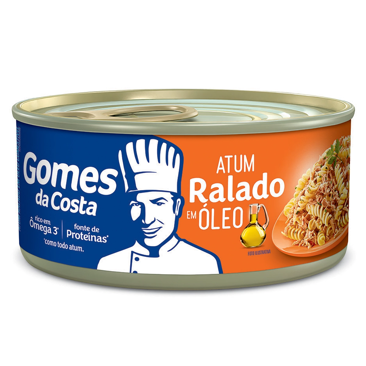 Atum Ralado Em óleo Gomes Da Costa Lata 130g