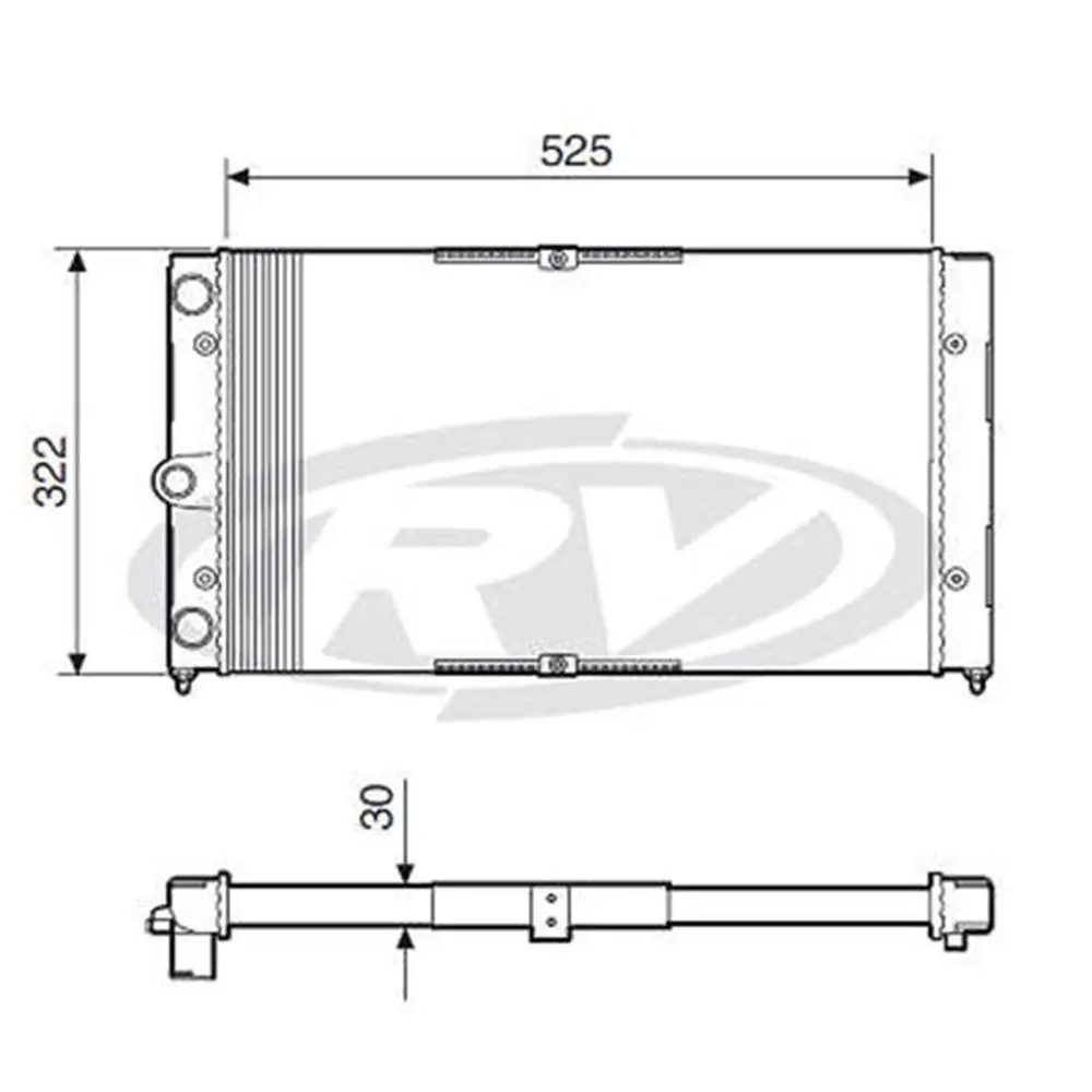 Radiador de Água sem Ar-condicionado - VISCONDE 12506