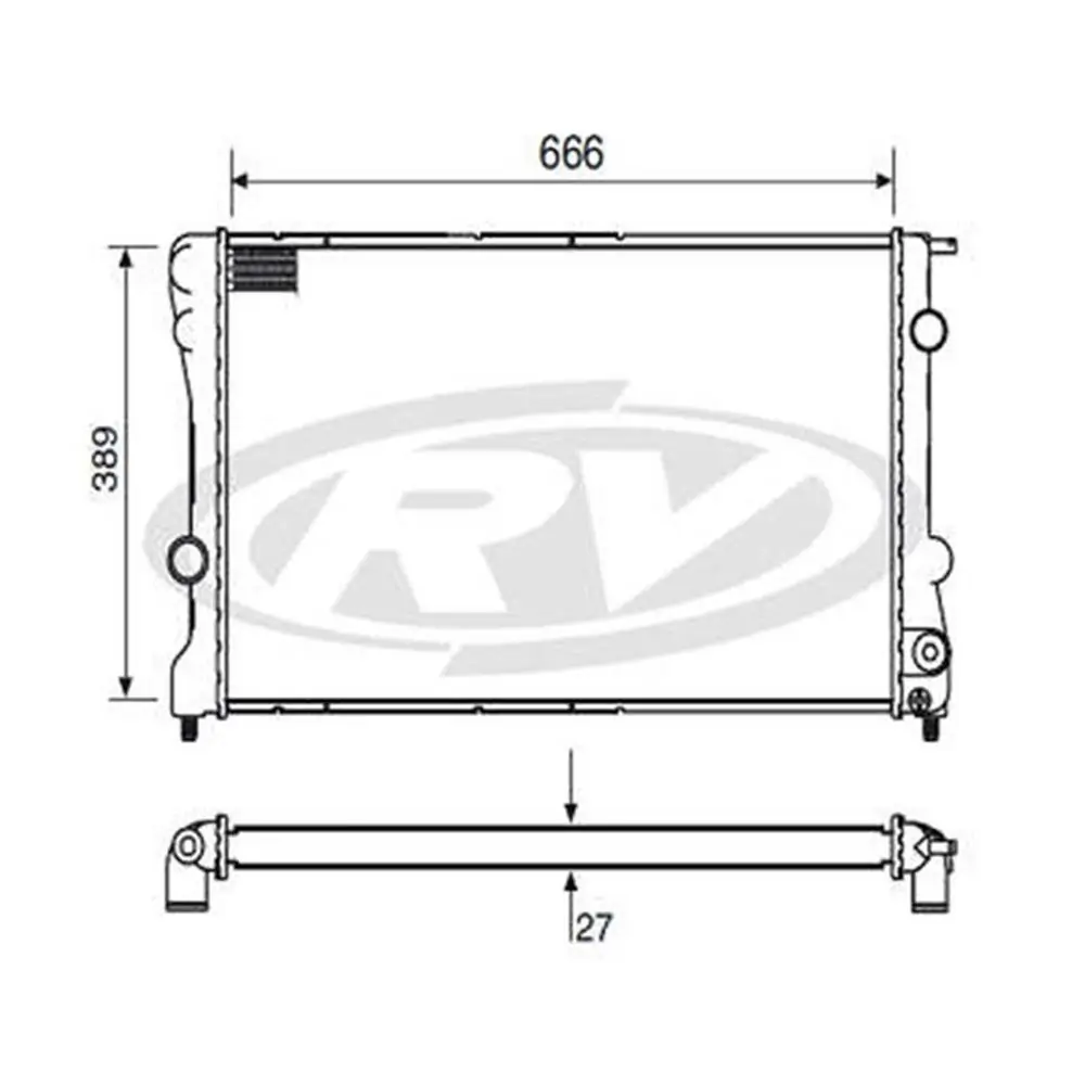 Radiador de Água CHEVROLET - GM BLAZER/S10 - VISCONDE 19225
