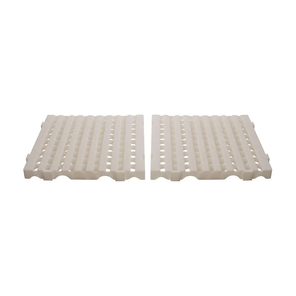 Kit - Estrado Plástico (2 Un) 4,5x50x50 Natural - Della Plast