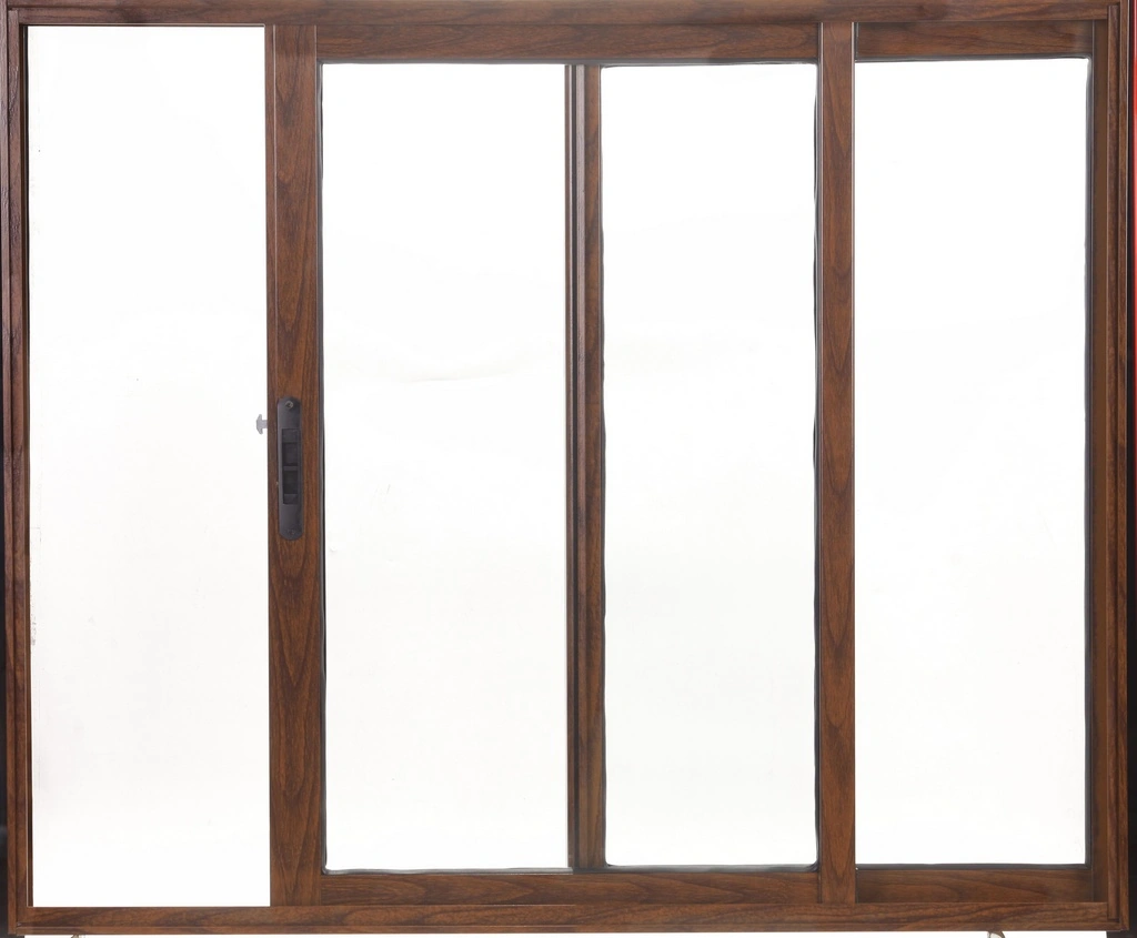 Vitro De Correr 02 Folhas Moveis Alumínio Madeira - Linha Sublime Medidas:1,00x1,20;size:1,00x1,20