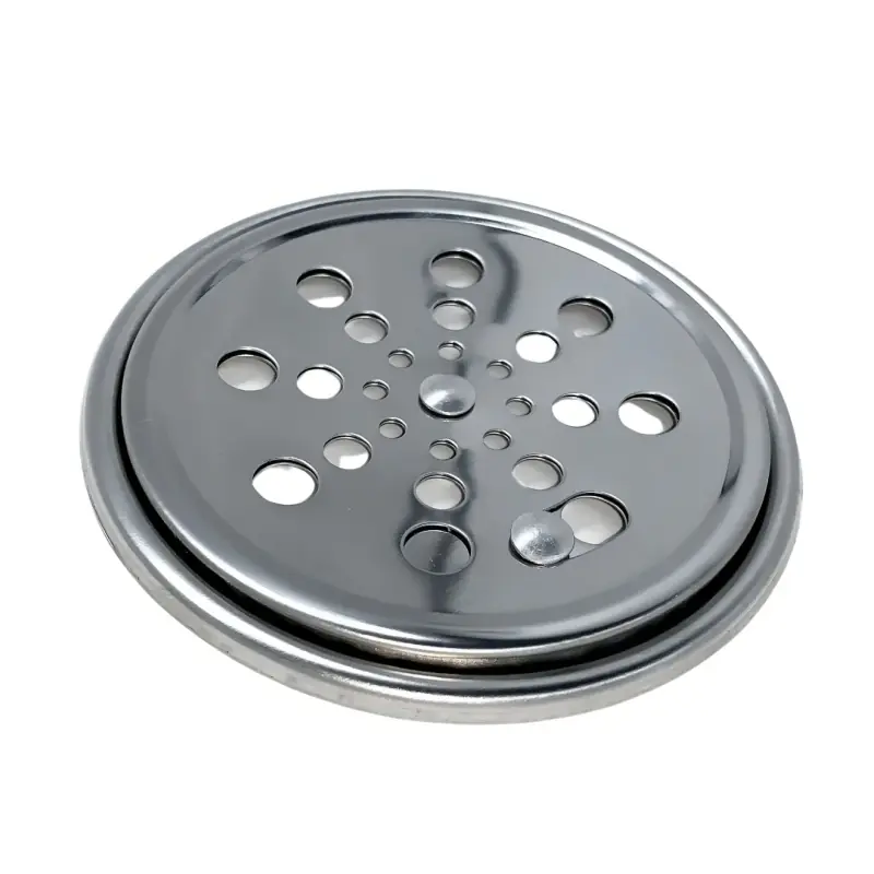 Ralo Fecho Inteligente Inox Caixilho 10x10cm Redondo Oficina Casagrande Mundial