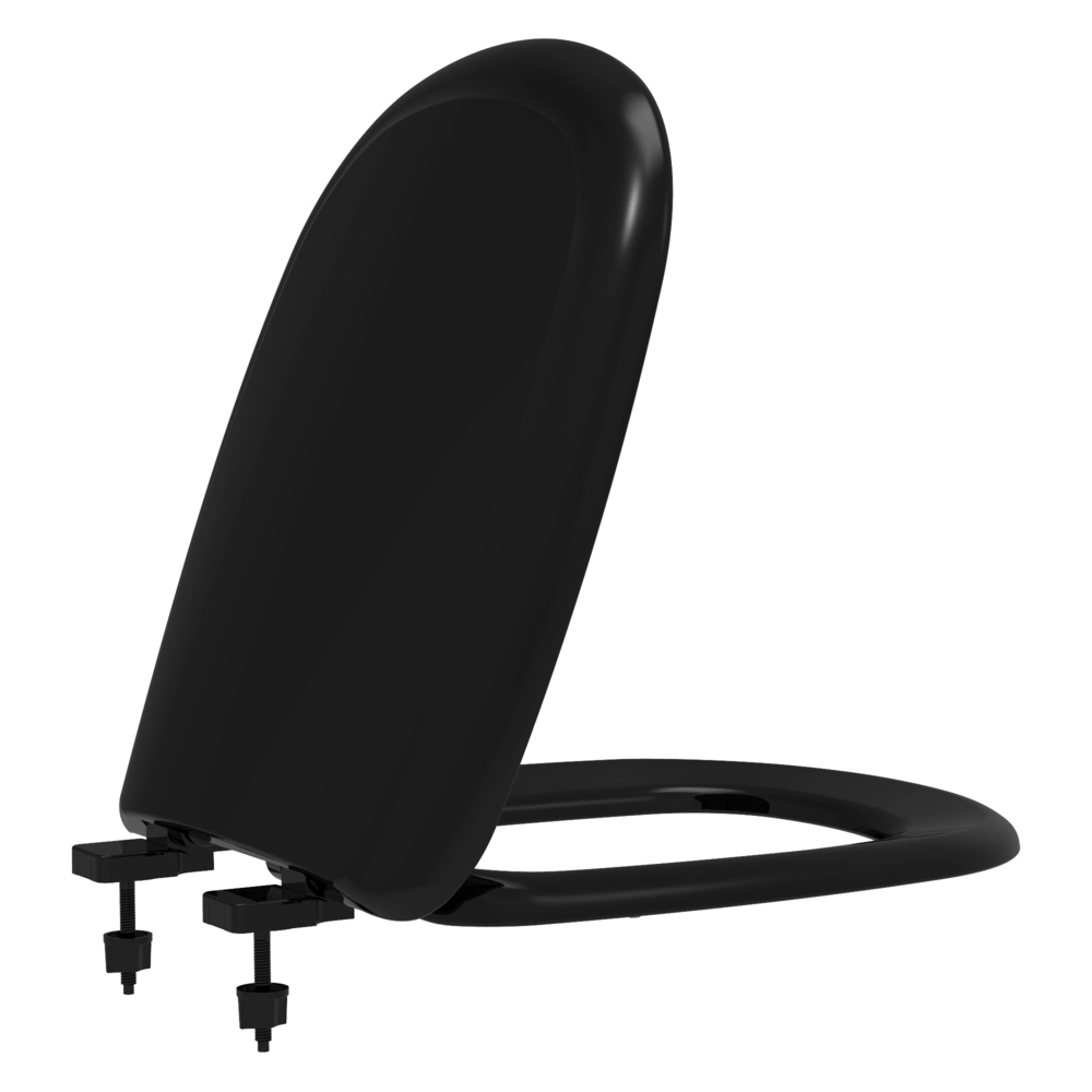 Assento Icasa Sabatini Preto Conv. Polipropileno Tupan