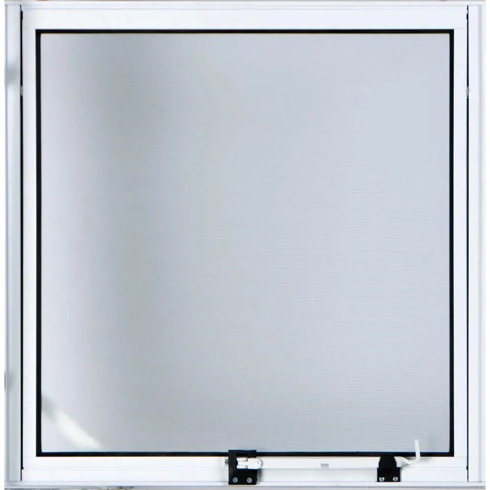 Maxim-ar De Alumínio 1°seção Abertura De 45° Vidro Mini Boreal 0,60 X 0,60 Cor Branco Linha Econ