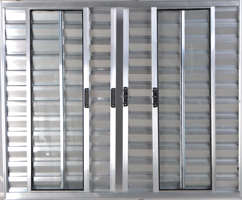 Janela Veneziana De Alumínio 6 Folhas 1,20 X 2,00 Sem Grade Cor Brilhante Linha All Modular