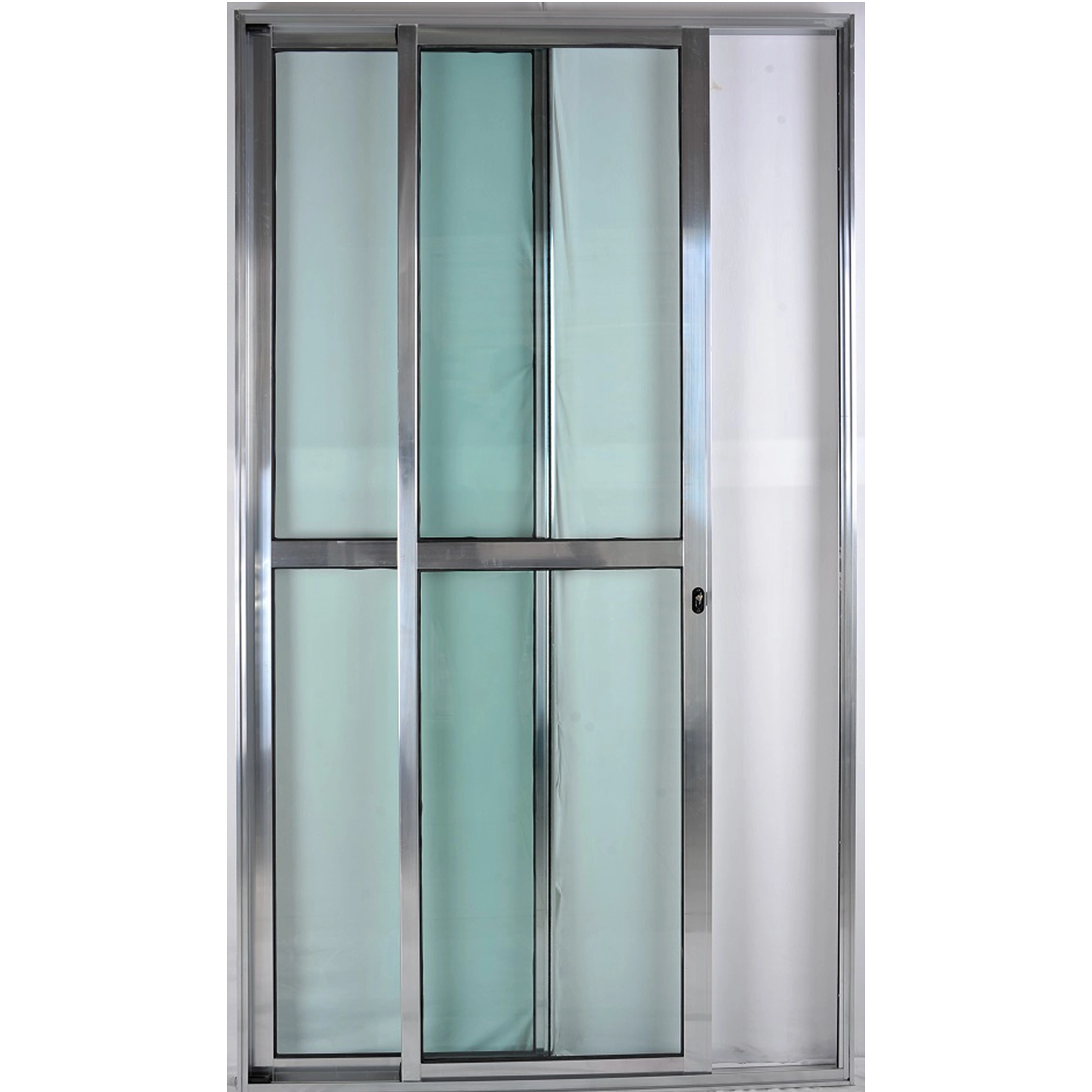 Porta Sacada 2 Folhas Móveis Com Fechadura 2,10 X 1,50 Cor Brilhante Linha Premium