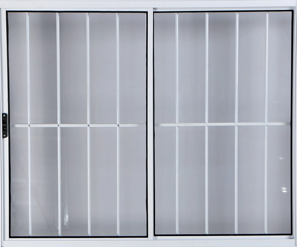 Vitro De Alumínio 2 Folhas 1,20 X 1,50 Com Grade Cor Branco Linha All Modular