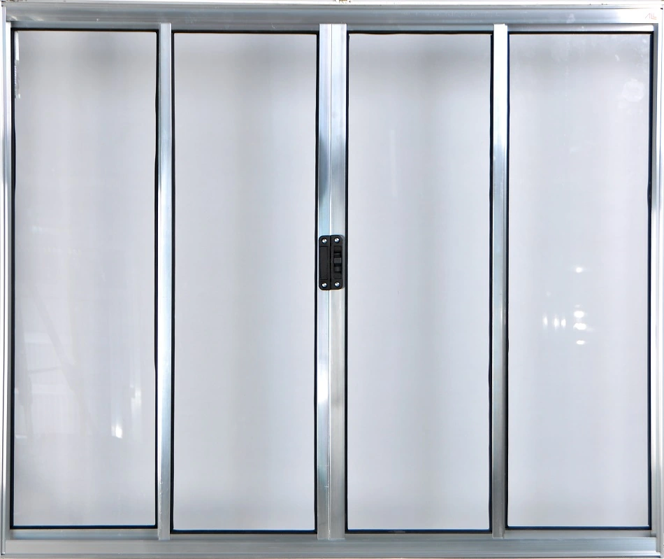 Vitro De Alumínio 4 Folhas 1,00 X 1,00 Sem Grade Cor Brilhante Linha All Modular