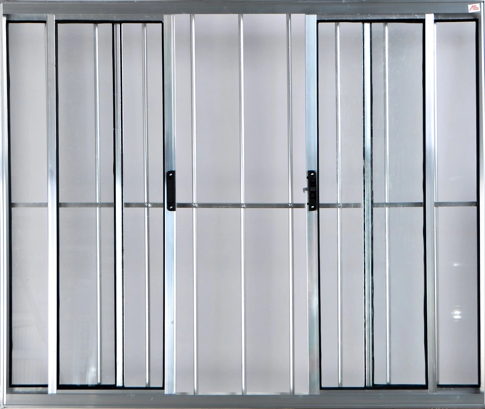 Vitro De Alumínio 4 Folhas 1,00 X 2,00 Com Grade Cor Brilhante Linha All Modular