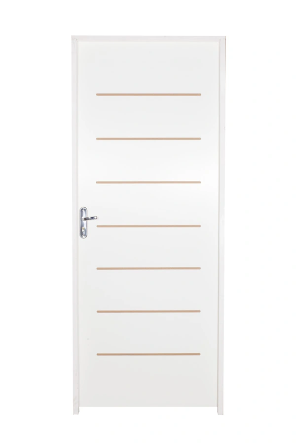 Kit Porta De Madeira Cristal Hdf Primer 2,10 X 0,82 Direita Linha Uni