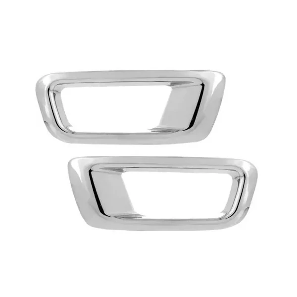 Aplique do Farol de Milha (Par) CHEVROLET - GM S10 Cromado - SHEK PARTS 018011