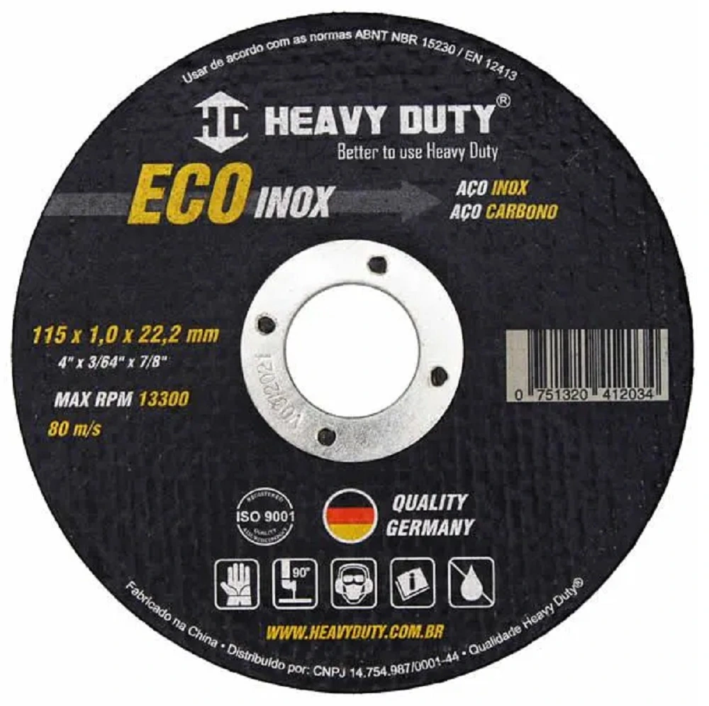 Disco De Corte Ecoinox 115x1,0x22,2 - 100 Unidades