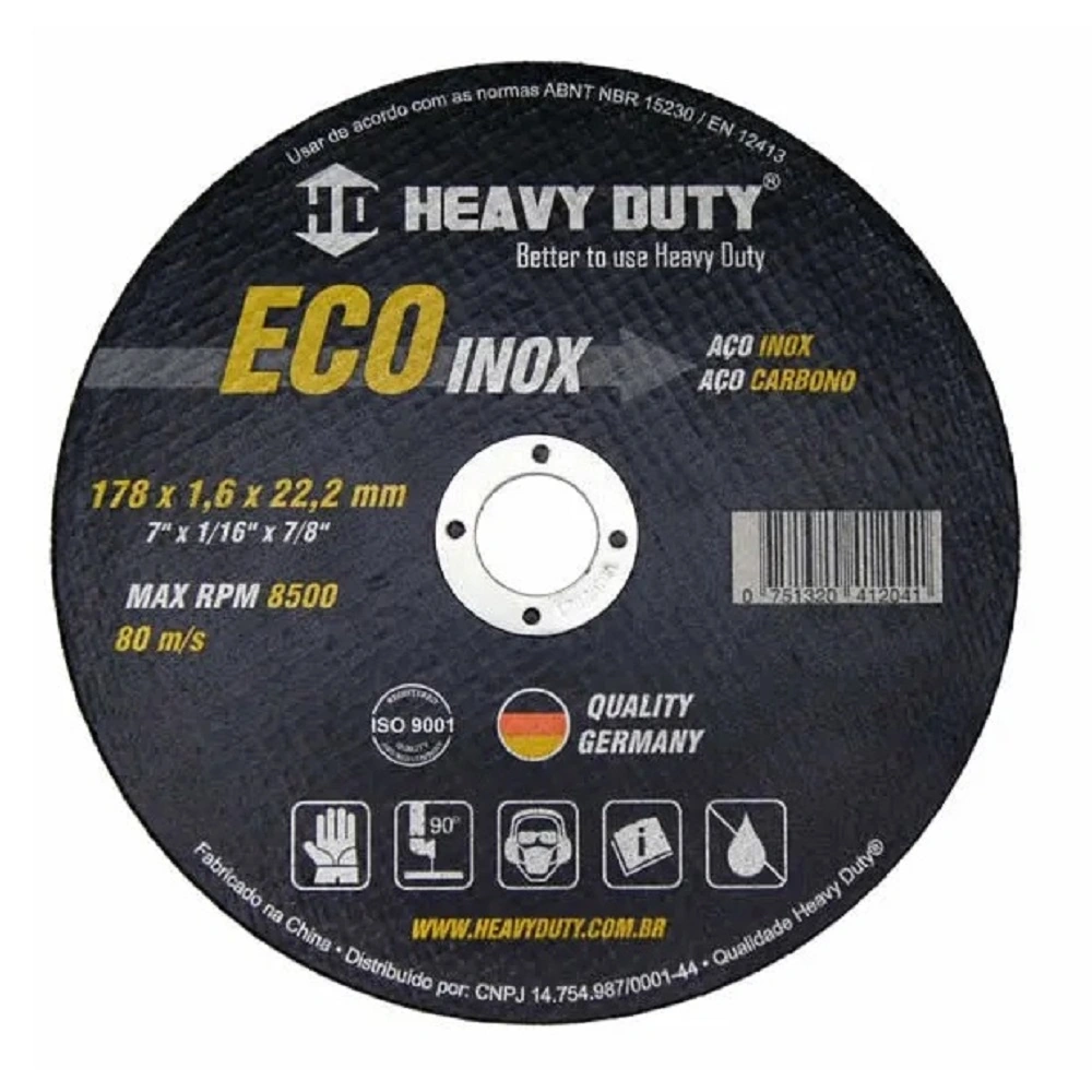 Disco De Corte Ecoinox 178x1,6x22,2 - 40 Unidades